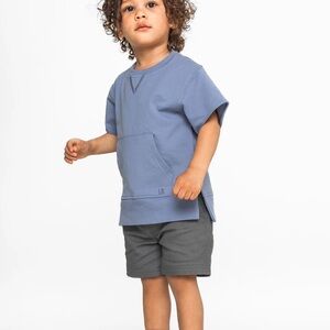 Little Bipsy Raw Edge Crewneck Shirt